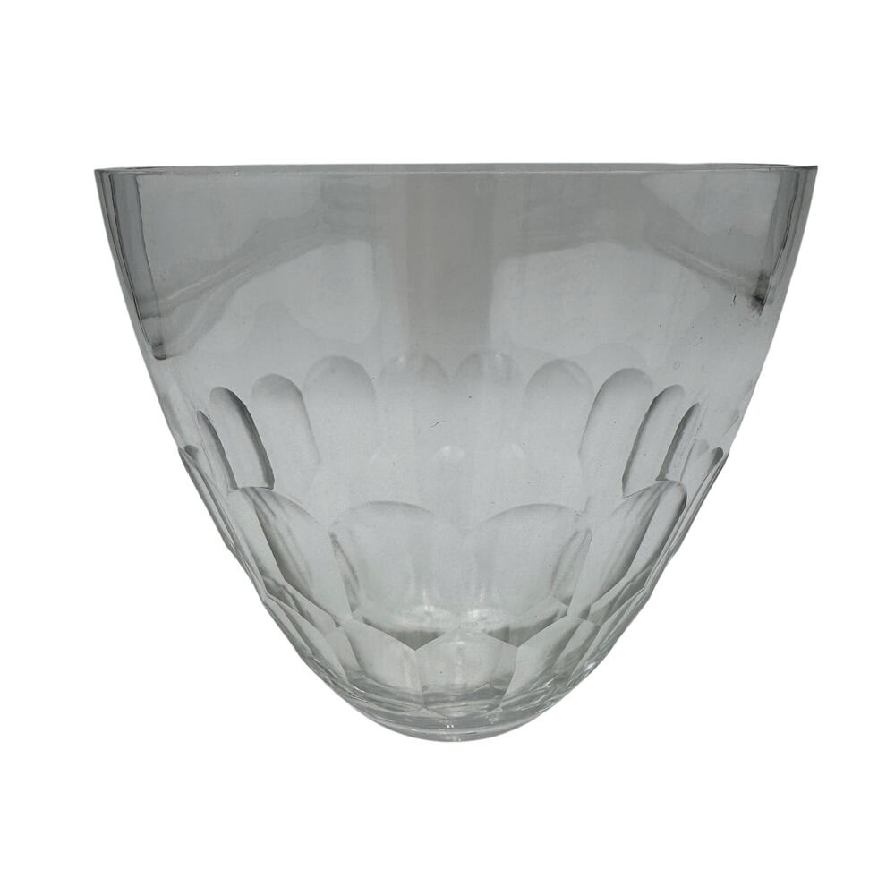 Vera Wang Flowers by FTD Lead Crystal Bowl Vase 6.25" x 5.5" Honeycomb